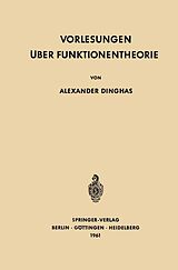 E-Book (pdf) Vorlesungen über Funktionentheorie von Alexander Dinghas
