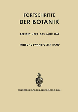 Kartonierter Einband Bericht über das Jahr 1962 von Erwin Bünning, Ernst Gäumann
