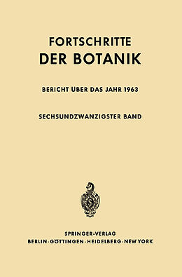 Kartonierter Einband Bericht über das Jahr 1963 von Erwin Bünning, Heinz Ellenberg
