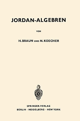 Kartonierter Einband Jordan-Algebren von Hel Braun, Max Koecher
