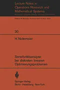 E-Book (pdf) Sensitivitätsanalyse bei diskreten linearen Optimierungsproblemen von H. Noltemeier