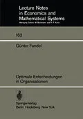 E-Book (pdf) Optimale Entscheidungen in Organisationen von G. Fandel