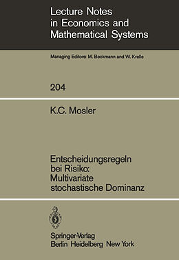 E-Book (pdf) Entscheidungsregeln bei Risiko Multivariate stochastische Dominanz von Karl Mosler