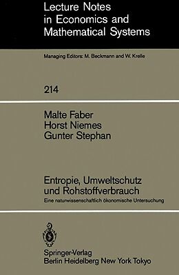 E-Book (pdf) Entropie, Umweltschutz und Rohstoffverbrauch von Malte Faber, Horst Niemes, Gunter Stephan