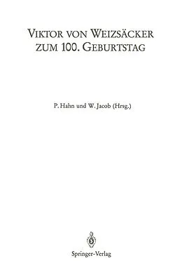E-Book (pdf) Viktor von Weizsäcker zum 100. Geburtstag von 