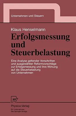 E-Book (pdf) Erfolgsmessung und Steuerbelastung von Klaus Henselmann