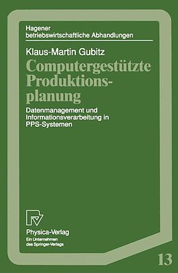 E-Book (pdf) Computergestützte Produktionsplanung von Klaus-Martin Gubitz
