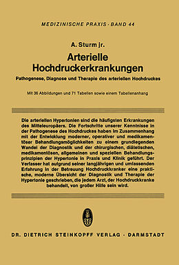 Kartonierter Einband Arterielle Hochdruckerkrankungen von Alexander, jun. Sturm