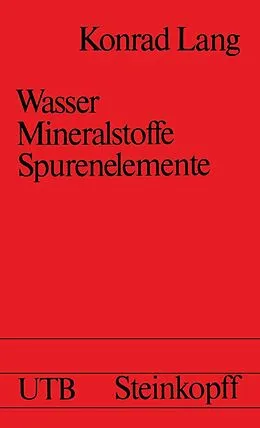E-Book (pdf) Wasser, Mineralstoffe, Spurenelemente von K. Lang