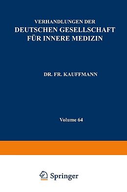 E-Book (pdf) Verhandlungen der Deutschen Gesellschaft für Innere Medizin von Fr. Kauffmann