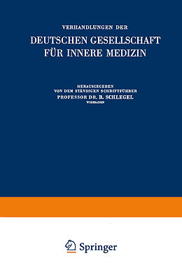 E-Book (pdf) Verhandlungen der Deutschen Gesellschaft für Innere Medizin von B. Schlegel