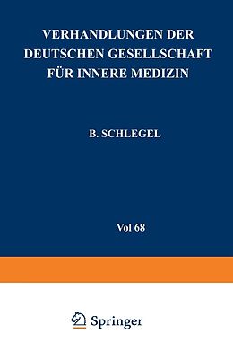 E-Book (pdf) Verhandlungen der Deutschen Gesellschaft für Innere Medizin von B. Schlegel