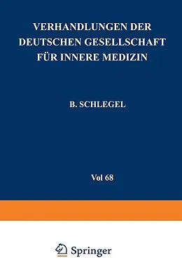 E-Book (pdf) Verhandlungen der Deutschen Gesellschaft für Innere Medizin von B. Schlegel