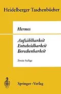 E-Book (pdf) Aufzählbarkeit, Entscheidbarkeit, Berechenbarkeit von H. Hermes