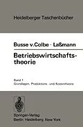 E-Book (pdf) Betriebswirtschaftstheorie von W. Busse von Colbe, G. Lassmann