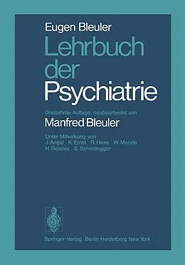 E-Book (pdf) Lehrbuch der Psychiatrie von E. Bleuler