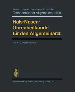 E-Book (pdf) Hals-Nasen-Ohrenheilkunde für den Allgemeinarzt von H. - G. Boenninghaus