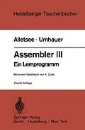 E-Book (pdf) Assembler III von Rainer Alletsee, Gerd F. Umhauer