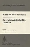 E-Book (pdf) Betriebswirtschaftstheorie von W. Busse von Colbe, G. Lassmann