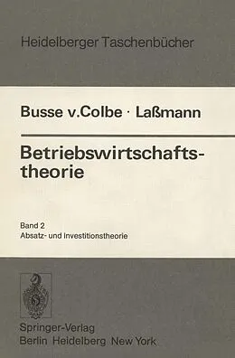 E-Book (pdf) Betriebswirtschaftstheorie von W. Busse von Colbe, G. Lassmann