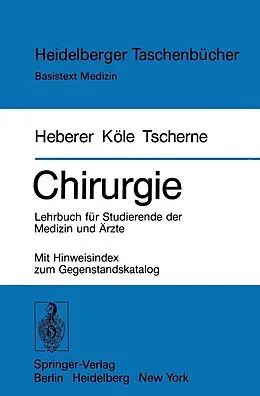 E-Book (pdf) Chirurgie von G. Heberer, W. Köle, H. Tscherne