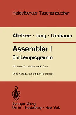 E-Book (pdf) Assembler I von Rainer Alletsee, Horst Jung, Gerd F. Umhauer
