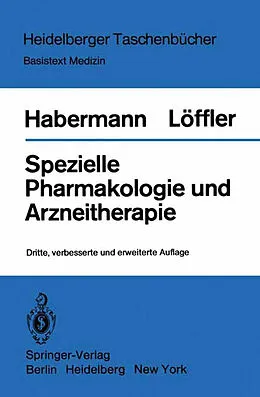E-Book (pdf) Spezielle Pharmakologie und Arzneitherapie von E. Habermann, H. Löffler