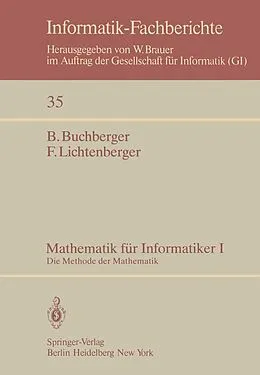 E-Book (pdf) Mathematik für Informatiker I von B. Buchberger, F. Lichtenberger