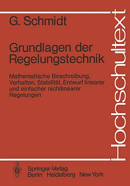 E-Book (pdf) Grundlagen der Regelungstechnik von Günther Schmidt