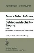 E-Book (pdf) Betriebswirtschaftstheorie von W. Busse von Colbe, G. Lassmann