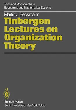 E-Book (pdf) Tinbergen Lectures on Organization Theory von Martin Bach
