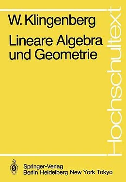 E-Book (pdf) Lineare Algebra und Geometrie von W. Klingenberg