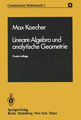 E-Book (pdf) Lineare Algebra und analytische Geometrie von Max Koecher