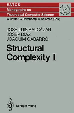 E-Book (pdf) Structural Complexity I von Jose L. Balcazar, Josep Diaz, Joaquim Gabarro