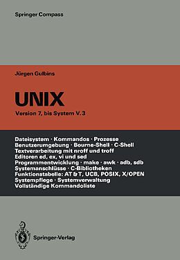 Kartonierter Einband UNIX von Jürgen Gulbins