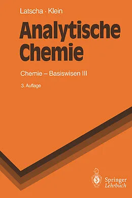 E-Book (pdf) Analytische Chemie von Hans P. Latscha, Helmut A. Klein