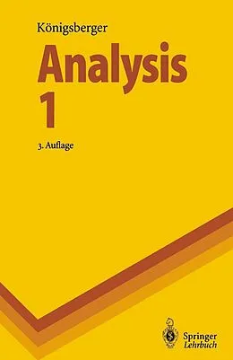 E-Book (pdf) Analysis 1 von Konrad Königsberger