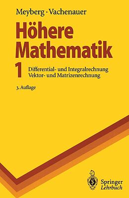 E-Book (pdf) Höhere Mathematik 1 von Kurt Meyberg, Peter Vachenauer