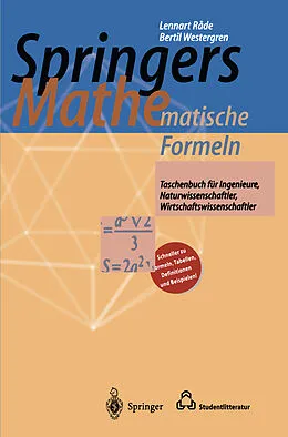 E-Book (pdf) Springers Mathematische Formeln von Lennart Rade, Bertil Westergren