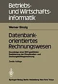 E-Book (pdf) Datenbankorientiertes Rechnungswesen von Werner Sinzig