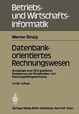 E-Book (pdf) Datenbankorientiertes Rechnungswesen von Werner Sinzig