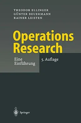 E-Book (pdf) Operations Research von T. Ellinger, G. Beuermann, R. Leisten