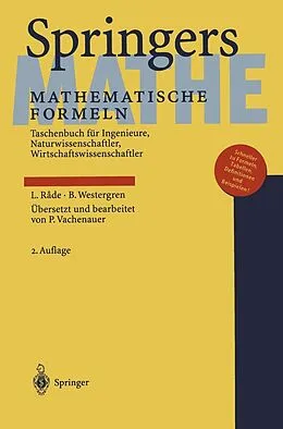 E-Book (pdf) Springers Mathematische Formeln von Lennart Rade, Bertil Westergren