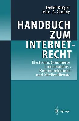 E-Book (pdf) Handbuch zum Internetrecht von Detlef Kröger, Marc A. Gimmy