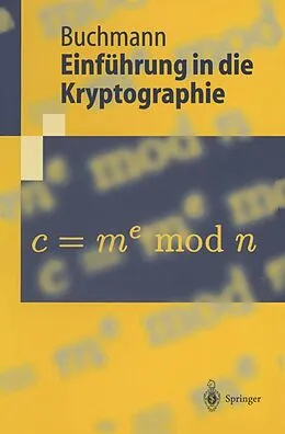 E-Book (pdf) Einführung in die Kryptographie von Johannes Buchmann