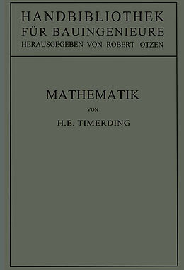 Kartonierter Einband Mathematik von H. E. Timerding