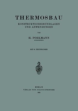 Kartonierter Einband Thermosbau von H. Pohlmann