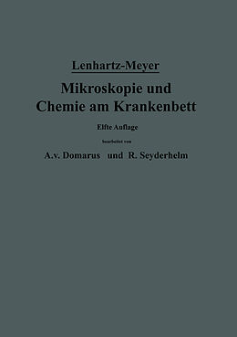 Kartonierter Einband Mikroskopie und Chemie am Krankenbett von Hermann Lenhartz, Erich Meyer, A. v. Domarus