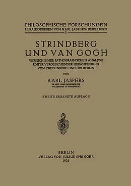 Strindberg und Van Gogh - Karl Jaspers - Buch kaufen | Ex Libris