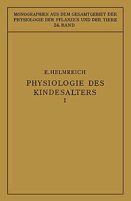 Kartonierter Einband Physiologie des Kindesalters von Egon Helmreich